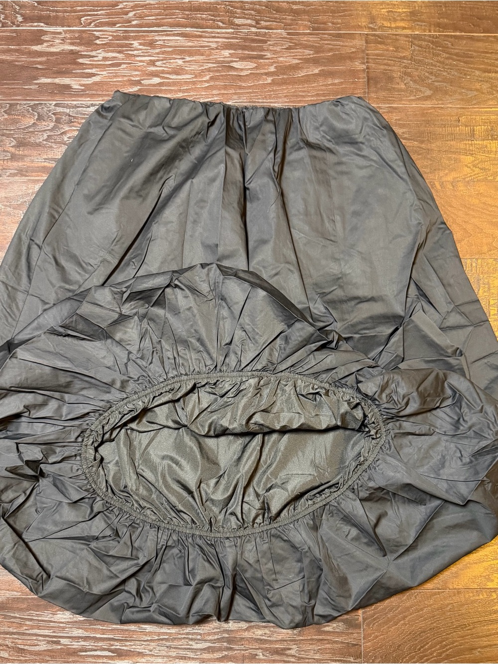 NWT Zara Black Oversized Bow Bubble Hem Midi Skirt Size Large - Picture 5 of 10